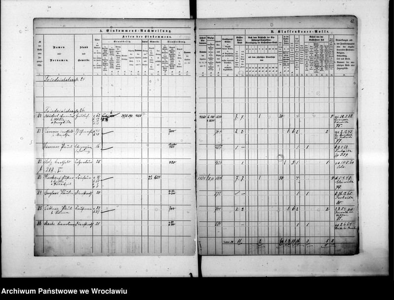 image.from.unit.number "Klassensteuerrolle nebst Eikommens - Nachweisung"