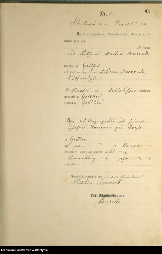 Obraz 4 z jednostki "Sterbe-Haupt-Register Nr 1 - 49"