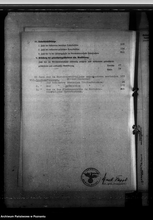 Obraz 8 z jednostki "Arbeitsübersichten der Gesundheitsämter"