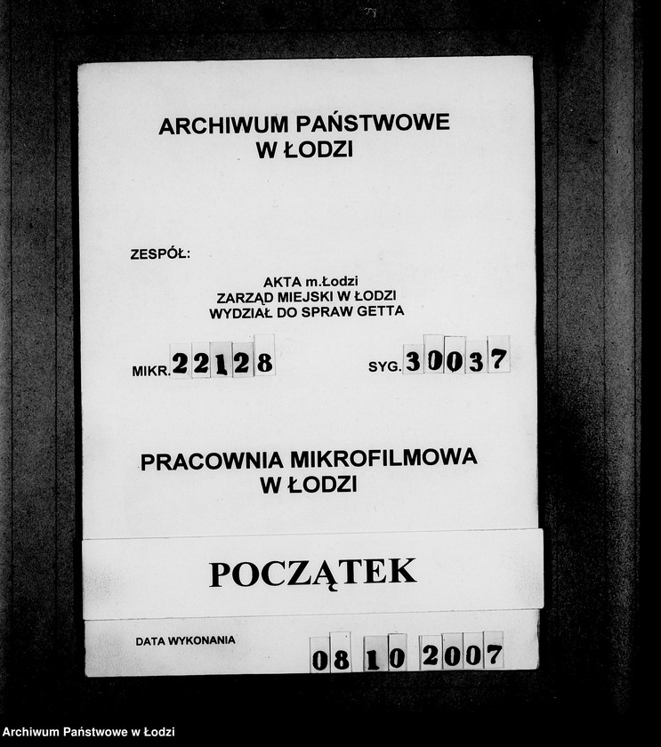Obraz 1 z jednostki "Erledigte Aufträge von 10000-10999 [Zrealizowane zamówienia na produkty żywnościowe, oleje i inne towary dla Getta]"