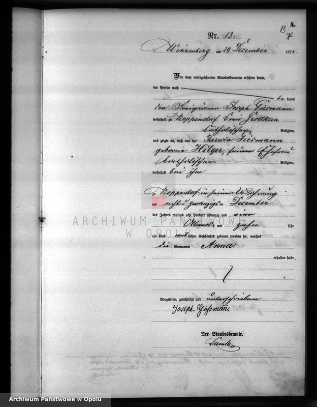 image.from.unit.number "Geburts-Haupt-Register für des Standes Amt Winzenberg 1874"