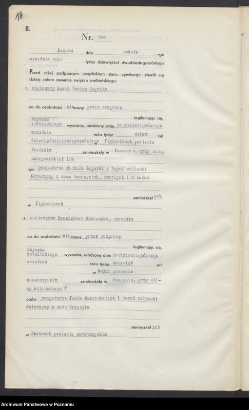 image.from.unit.number "Księga miejscowa małżeństw tom III [Rejestr główny małżeństw]"