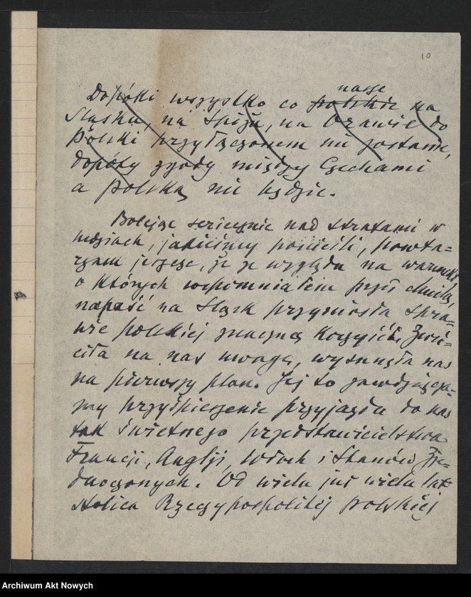image.from.unit.number "Exposé I. J. Paderewskiego (bruliony) oraz wyciąg ze sprawozdania z 3-go posiedzenia Sejmu Ustawodawczego"