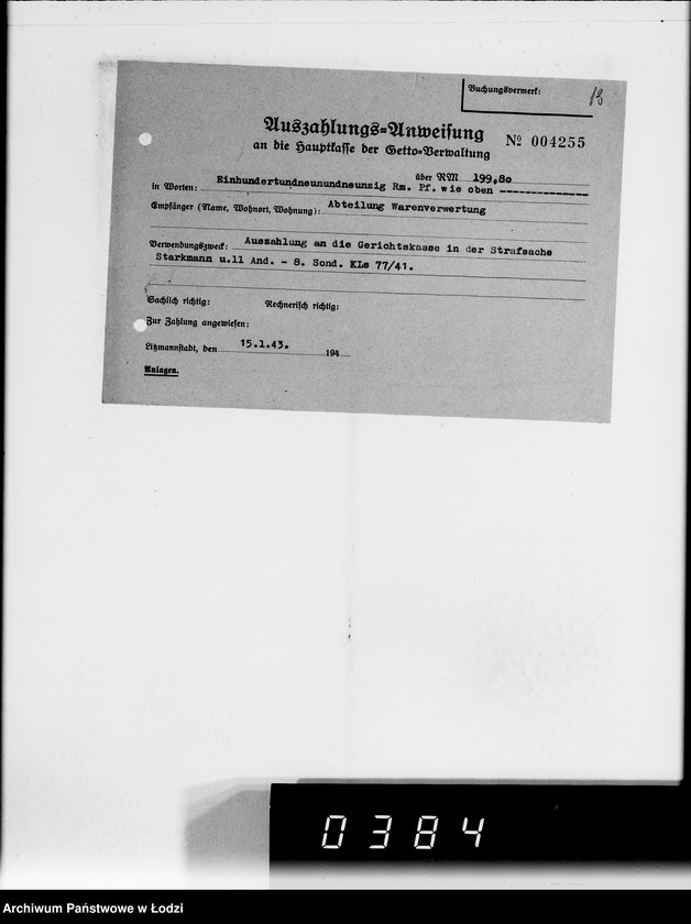 Obraz 18 z jednostki "Einnahme Anweisungen"