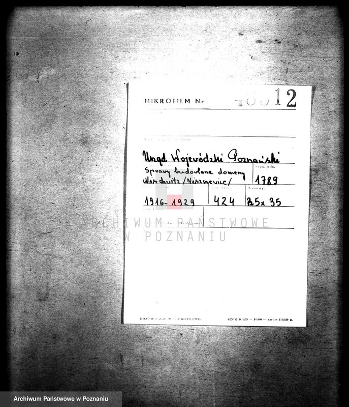 Obraz 2 z jednostki "Sprawy budowlane domeny Nischwitz /Niszczewica/"