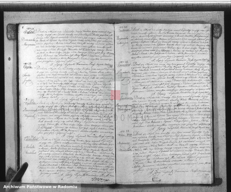 image.from.unit.number "Duplikat Książka Urodzonych, Zaślubionych i Zmarłych Parafii Wysoka w powiecie Szydłowieckim Obwodzie Opoczyńskim Województwie Sandomierskiem z roku 1832"