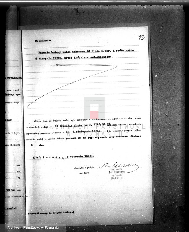 Obraz 18 z jednostki "Cegielnia w Kobiernie, pow. krotoszyński własność J. Czajka i St. Minta nr woj. kotła 4994"