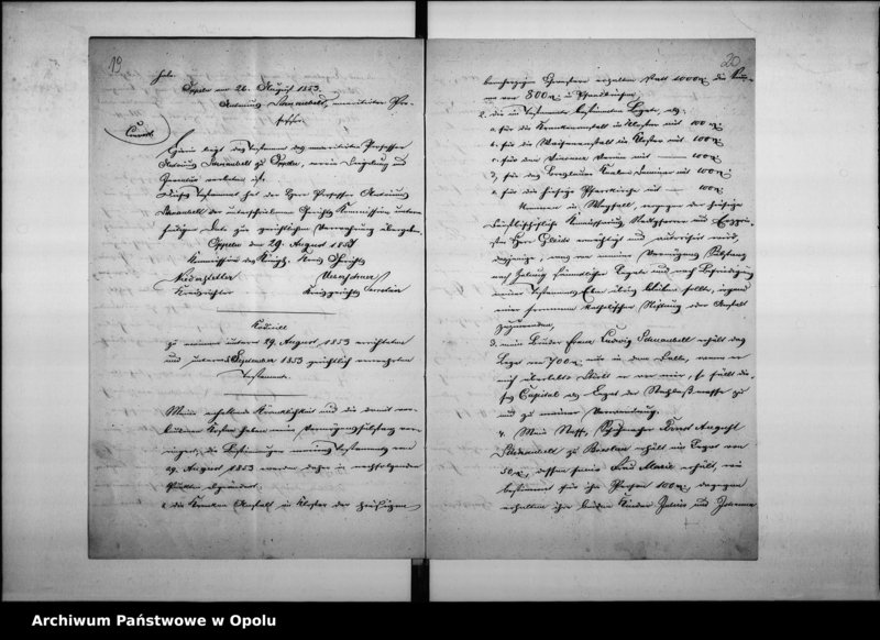 Obraz 16 z jednostki "Acta des Magistrats zu Oppeln betreffend die Proffessor Schnaubeltschen Legate"