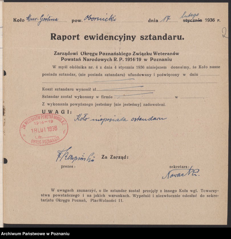 Obraz 5 z jednostki "Murowana Goślina, powiat Oborniki - akta koła."