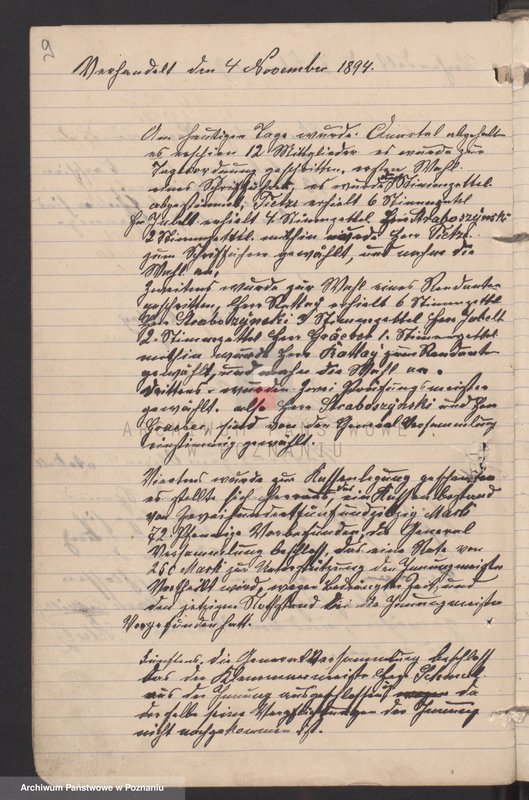 Obraz 13 z jednostki "[Protokoły walnych i zwyczajnych posiedzeń cechu kowalskiego w Pleszewie]"