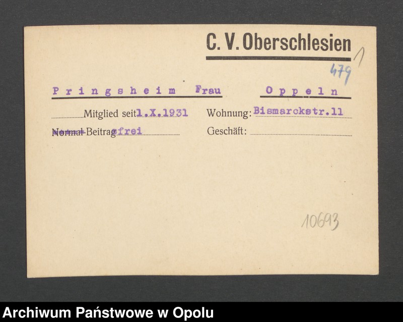 Obraz 3 z jednostki "[Pringsheim Frau, Oppeln]"