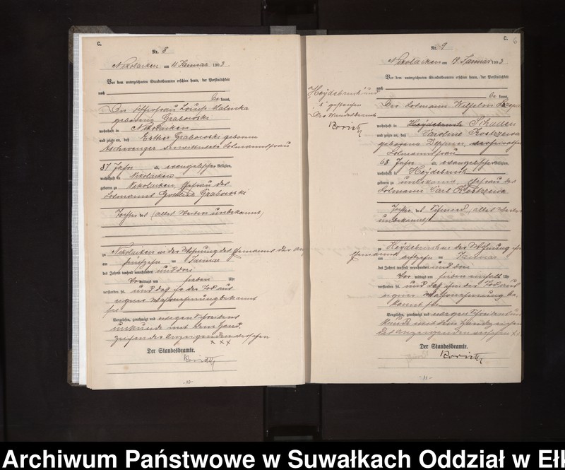 image.from.unit.number "Sterbe-Haupt-Register des Königlichen Preussischen Standes-Amtes Nikolaiken Kreis Sensburg"