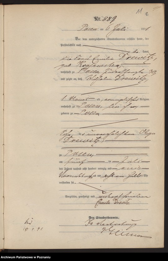 Obraz 14 z jednostki "Księga zgonów t. III"