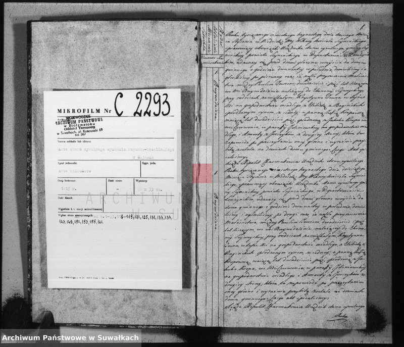 image.from.unit.number "Akta stanu cywilnego zaślubionych w gminie seyneńskiey od 1-go stycznia 1813 roku."