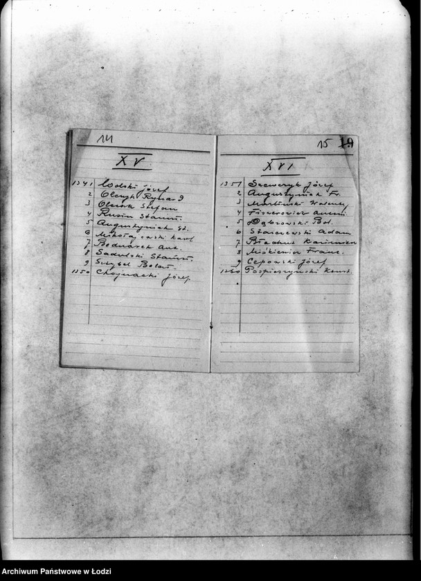 Obraz 11 z jednostki "[Lista członków rezerwy Milicji Obywatelskiej w Łodzi]"