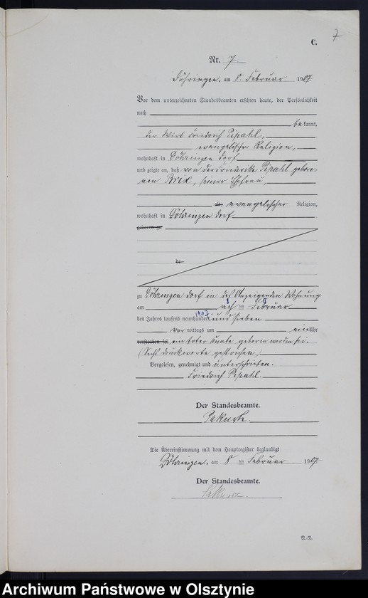 image.from.unit.number "Sterbe-Neben-Register Nr 1 - 26"