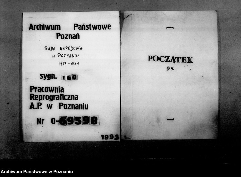 Obraz 1 z jednostki "Dziennik podawczy Komitetu dla Bezdomnych. t. III."