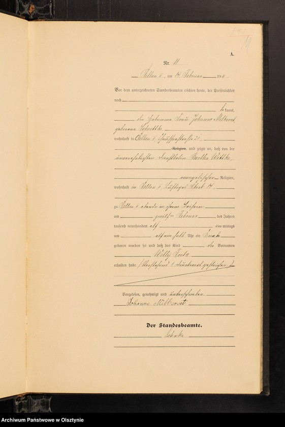 image.from.unit.number "Geburts-Haupt-Register Nr 1 - 116"