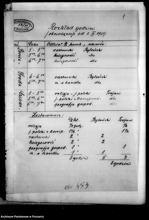 Obraz 4 z jednostki "Szkoła Dokształcająca Kupiecka - Krotoszyn"