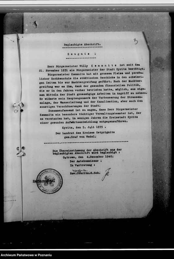 Obraz 7 z jednostki "Kemmnitz, Willy - komisarz obwodowy"