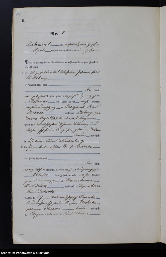 image.from.unit.number "Heirats-Neben-Register Nr 12 - 71 T. II"