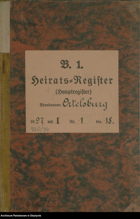 image.from.unit.number "Heiraths-Haupt-Register Nr 1 - 18"