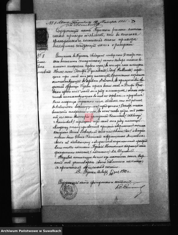 image.from.unit.number "[Dokumenty do akt małżeństw wyznania rzymskokatolickiego parafii w Jeleniewie]"