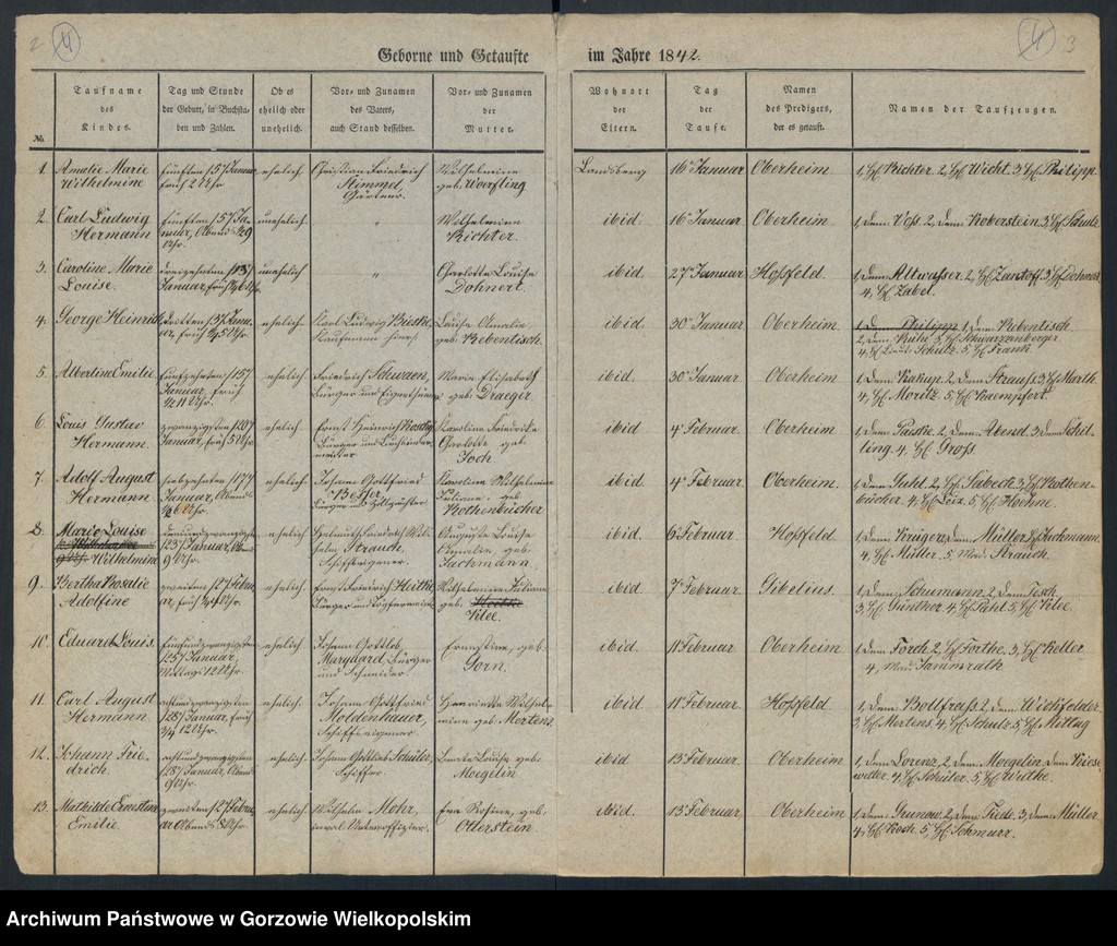 image.from.unit.number "Duplikate der Kirchenbücher der Parochie der Hauptkirche zu Landsberg an der Warthe (zawiera także księgę zgonów Konkordien Kirche z 1842 r.)"