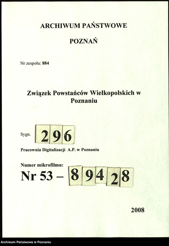 Obraz 1 z jednostki "Ostrzeszów, powiat Kępno - akta koła."