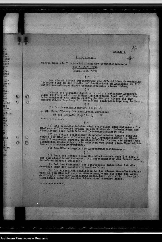 Obraz 20 z jednostki "Mitarbeit der Gesundheitsämter auf verschiedenen Gebieten der Verwaltung"