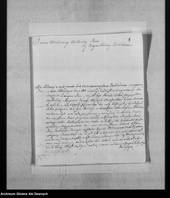 Obraz z jednostki "Do Branickiego Jana Klemensa, kaszt.krak., het.w.kor."