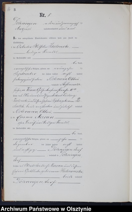 image.from.unit.number "Heiraths-Neben-Register Nr 1 - 22"