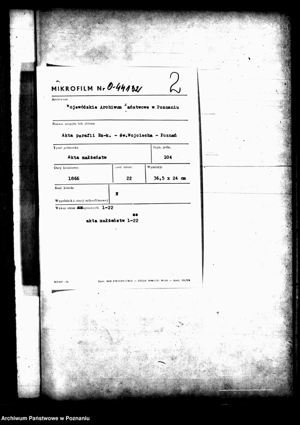 Obraz 4 z jednostki "Księga małżeństw"