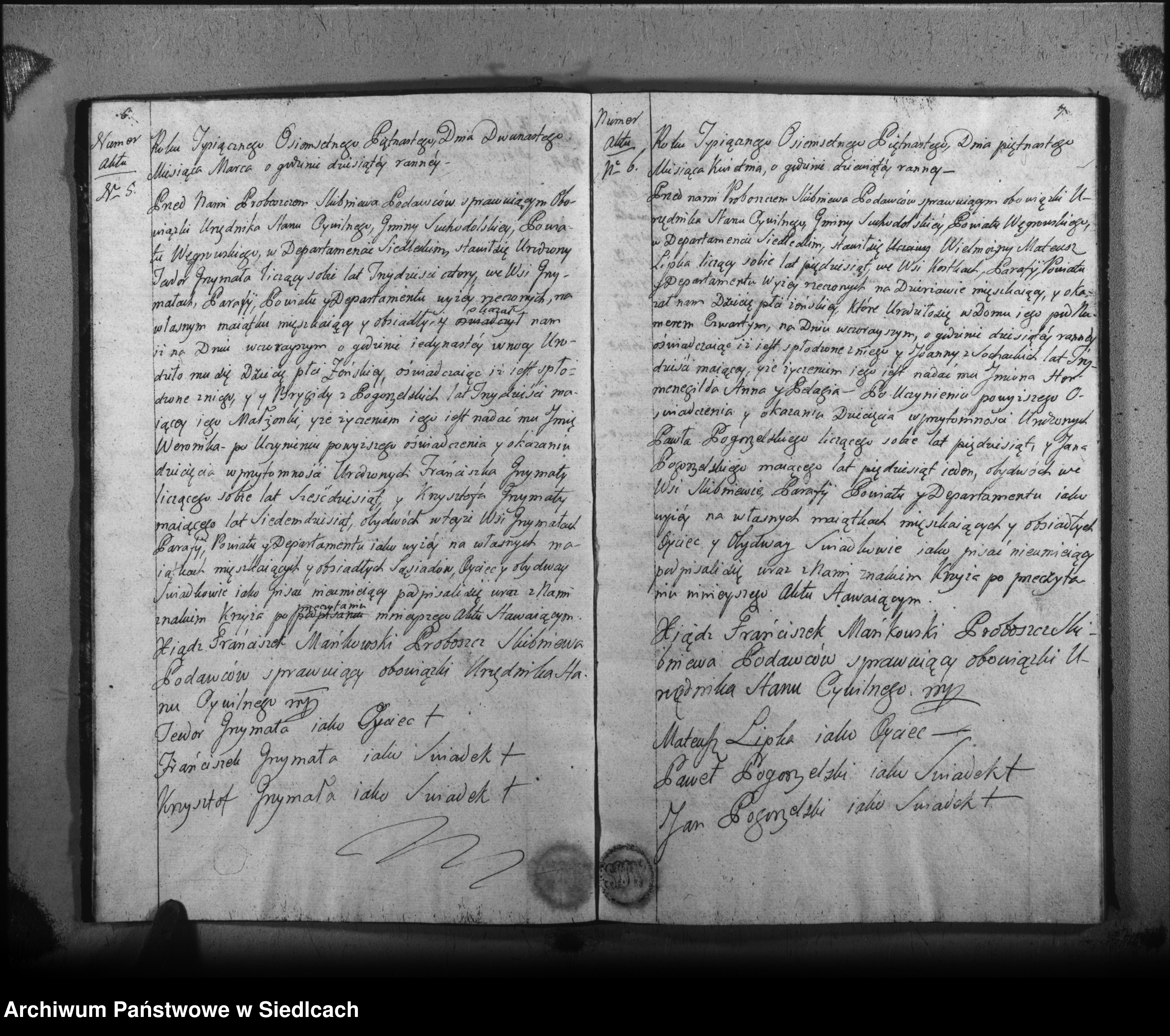 Skan z jednostki: Akta urodzin