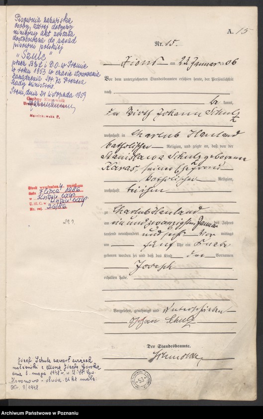 Obraz 18 z jednostki "Geburts-Haupt-Register"
