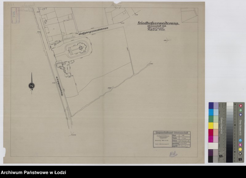 Obraz 1 z jednostki "Friedshofserweiterung Litzmannstadt Süd Effinhgshausen Aluminium Blatt nr 23"