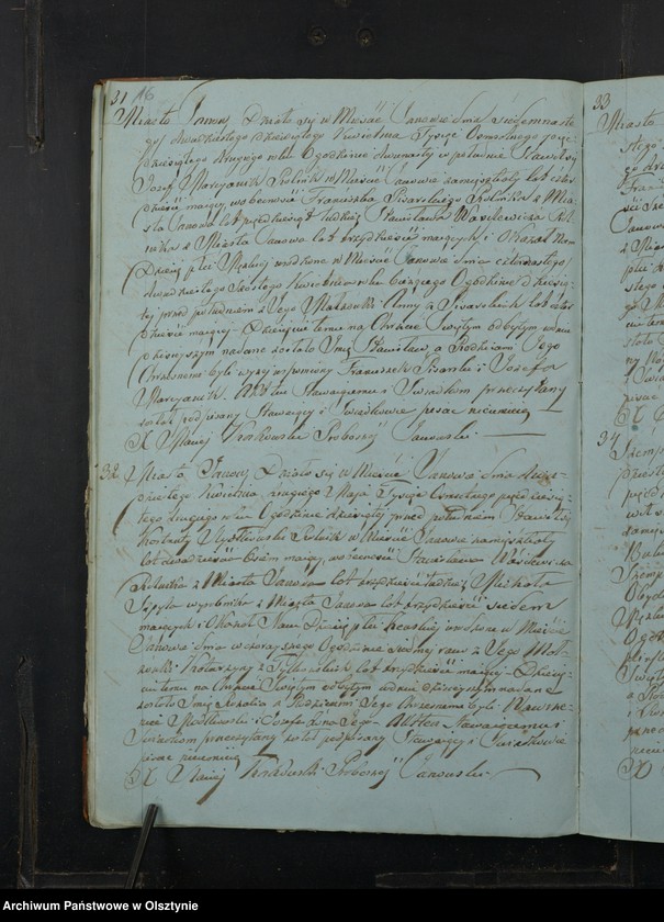 image.from.unit.number "Akta Urodzenia, Małżeństw, Zeyścia Parafij Janowskiej Powiatu Przasnyskiego w Gubernij Płockiej z roku 1852"