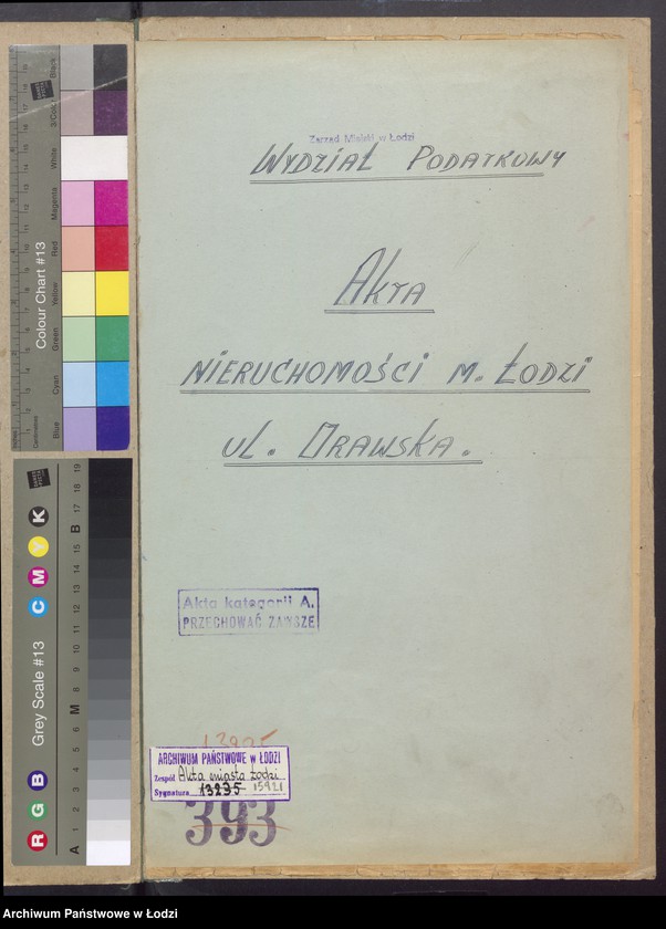 image.from.unit.number "Księga inwentarzowa nieruchomości m. Łodzi ul. Orawska"