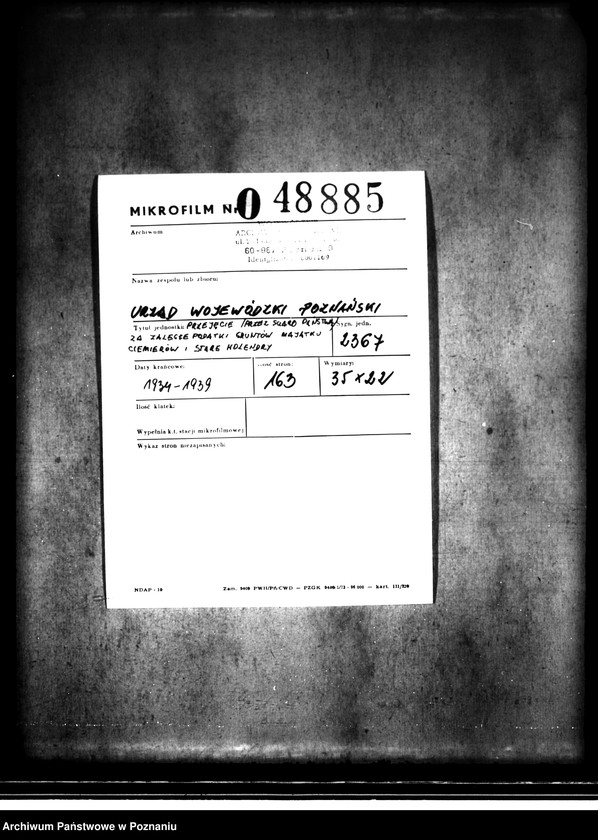 image.from.unit.number "Przejęcie przez Skarb Państwa za zaległe podatki gruntów majątku Ciemierów i Stare Holendry"