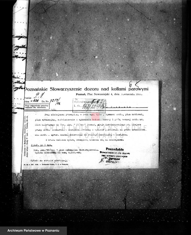 Obraz 10 z jednostki "/Zatwierdzenie projektu budowy i urządzenia spichlerza przy młynie parowym, F-my W. Hasiński w Gostyniu/"