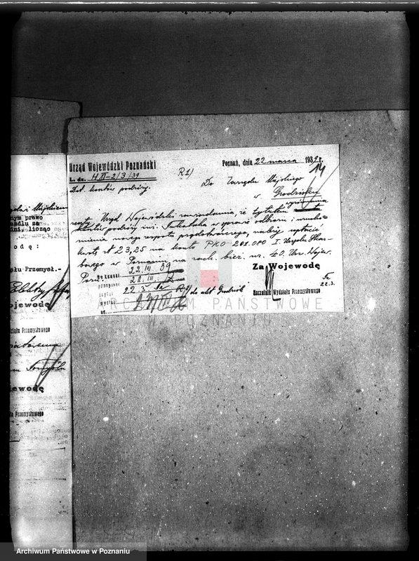 Obraz 16 z jednostki "Pozwolenie policyjno-techniczne na budowę zespołu ssąco-gaz. 125 KM z prądnicą prądu stał. 2 x 115 wolt w elektrowni miejskiej Grodzisk Wlkp., pow. nowotomyski"