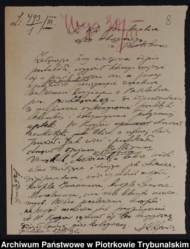 Obraz 10 z jednostki "[Nielegalne praktyki lekarskie i znachorstwo - korespondencja]"