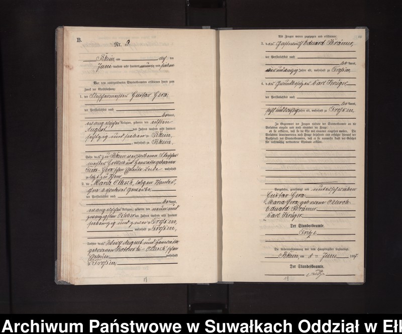image.from.unit.number "Heiraths-Neben-Register des Königlichen Preussischen Standes-Amtes Orlen Kreis Loetzen"