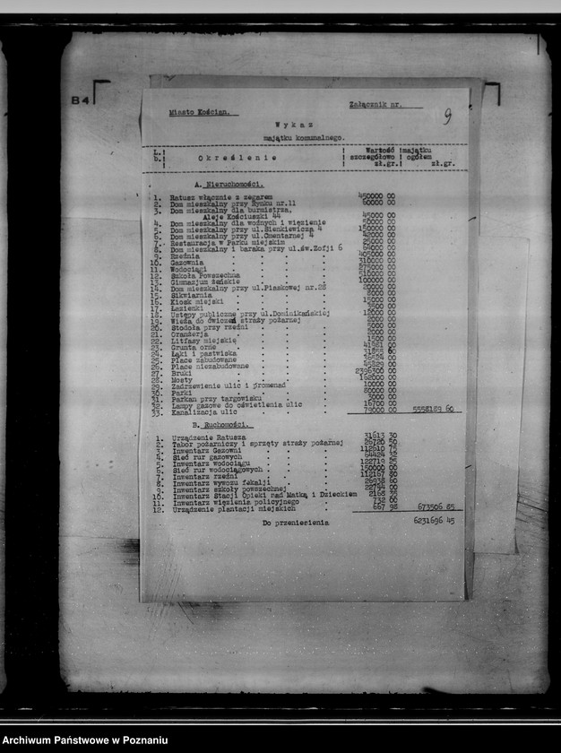 Obraz 13 z jednostki "Akta dotyczące miasta Kościan - daniny komunalne"