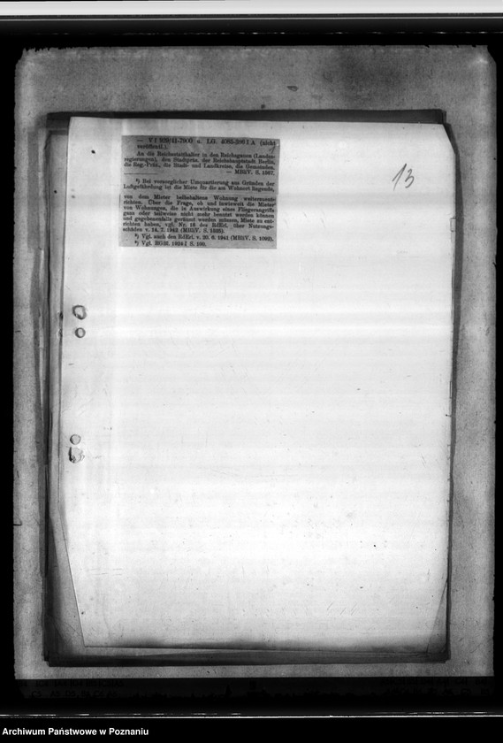 Obraz 17 z jednostki "Räumungs - Familienunterhalt. Sonderunterstützung für Polen. Umquartierung wegen Luftgeführdung"