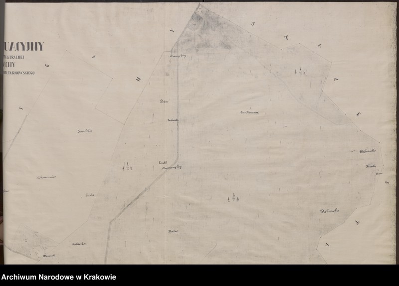 image.from.unit.number "Plan sytuacyjny na podstawie mapy katastralnej gminy Jadachy. Własność Z. hr. Tarnowskiego"