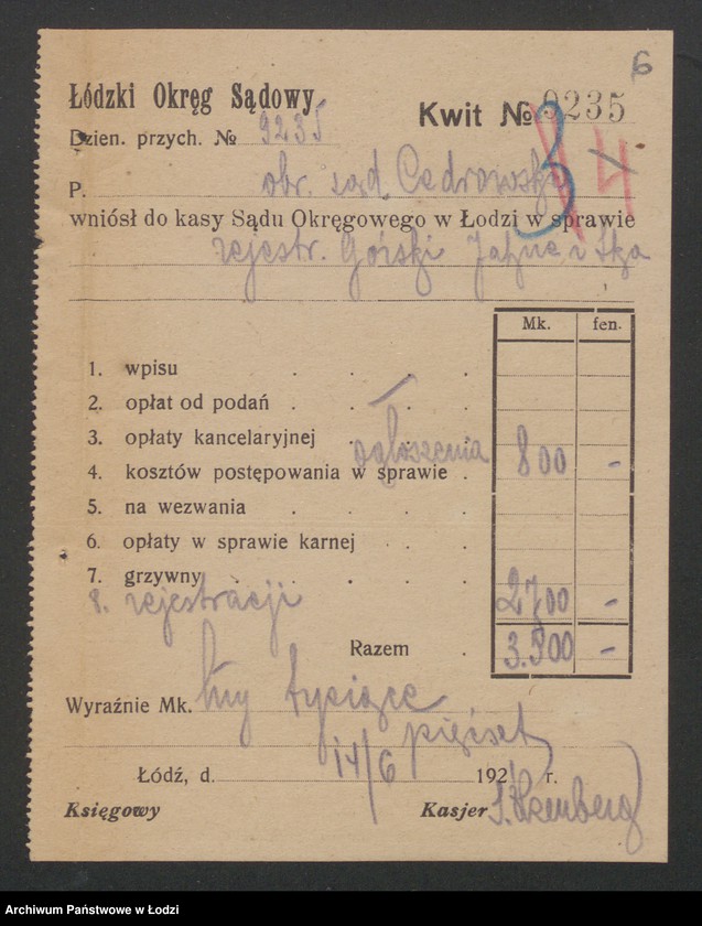 Obraz 8 z jednostki "Oskar Górski, Adolf Jahnz - Dom Handlowo-Ekspedycyjny, Górski, Jahnz i S-ka- Dom Handlowo-Ekspedycyjny"