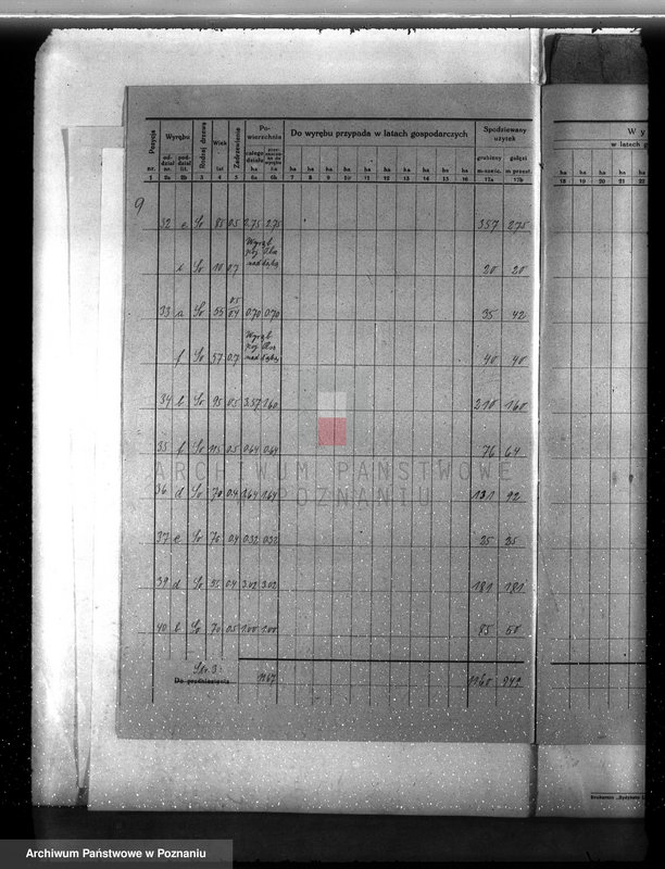 Obraz 13 z jednostki "Plan urządzenia gospodarstwa leśnego dla lasu ordynacji Kobylniki powiat szamotulski 1930-1940"