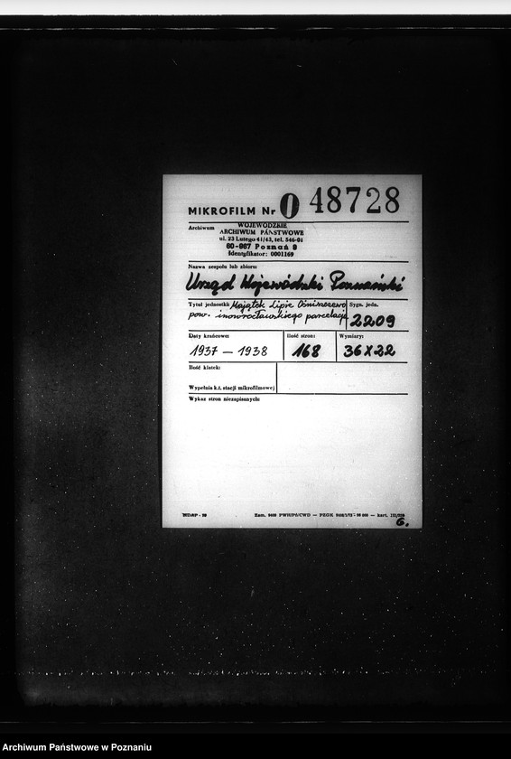 image.from.unit.number "Majątek Lipie Ośniszczewo powiat inowrocławski parcelacja"