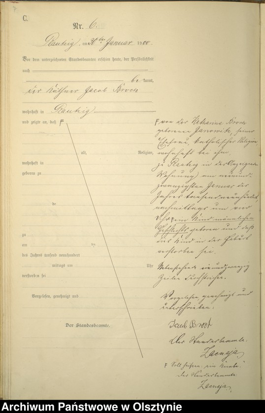 image.from.unit.number "Sterbe-haupt-Register Nr 1 - 23"